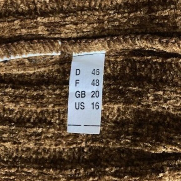 Olsen Caramel Brown Two-Piece Sweater and Skirt Set - Picture 11 of 12